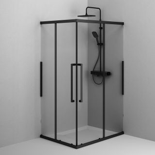 Душевой уголок AM.PM Func  W84G-403-12080-BТ 120х80 профиль хром матовый стекло прозрачное